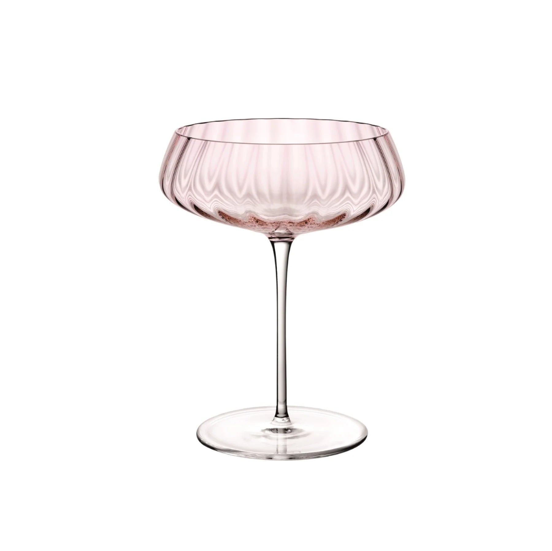 Nude Glass Round Up Dusty Rose Set of 2 Coupe glasses
